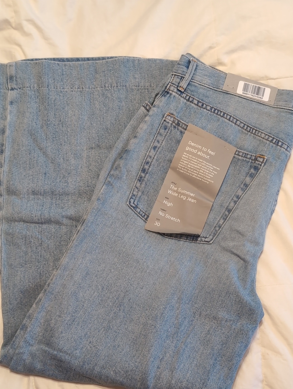 NWT Everlane The Summer Wide Leg Jean - Picture 2 of 6